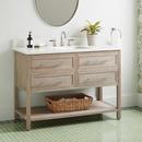48 ROBERTSON VANITY WITH RECTANGULAR UNDERMOUNT SINK - BRUSHED WHITE - ARCTIC WHITE - WIDESPREAD 