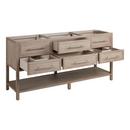 72 ROBERTSON VANITY WITH RECTANGLE UNDERMOUNT SINKS - BRUSHED WHITE - FEATHERED WHITE - WIDESPREAD 