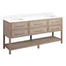 72 ROBERTSON VANITY WITH RECTANGLE UNDERMOUNT SINKS - BRUSHED WHITE - FEATHERED WHITE - WIDESPREAD 