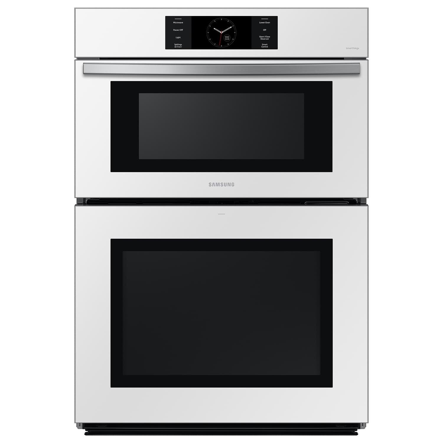 29-3/4 in. 5.1 cu. ft. Combo Oven in White Glass 