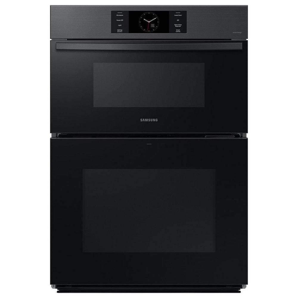 30 MICROWAVE COMBI OVEN 1.9/5.1 CF FLEX DUO CAMERA FULL STEAM COOK DUAL CONVECTION AIR FRY AIR SOUS VIDE LCD CTROLS SELF CLEAN BESPOKE MATTE BLK. STAINLESS 