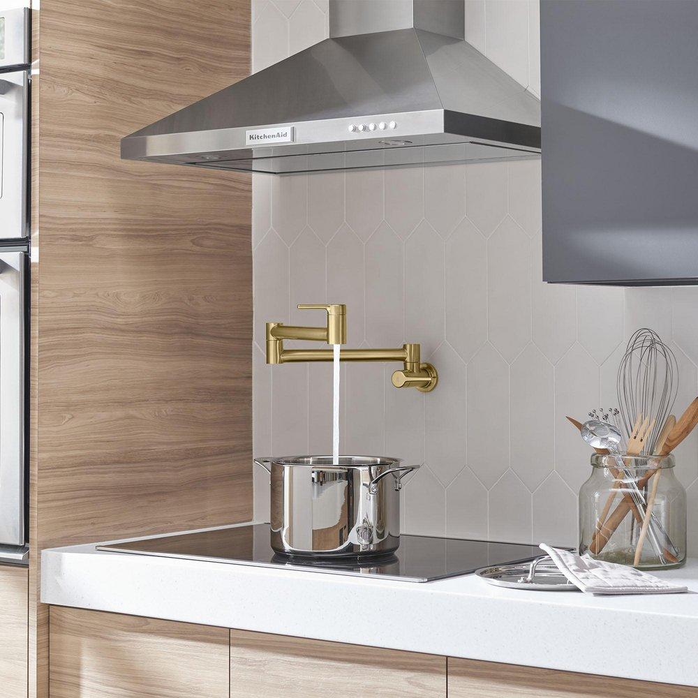 STUDIO S WALL-MOUNT POT FILLER KITCHEN FAUCET 