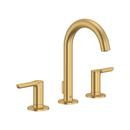 Two Handle Widespread Bathroom Sink Faucet in Brushed Cool Sunrise