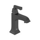 Single Handle Monoblock Bathroom Sink Faucet in Matte Black 