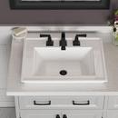 Two Handle Widespread Bathroom Sink Faucet in Matte Black 