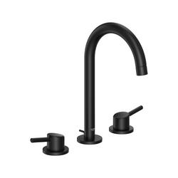 Two Handle Widespread Bathroom Sink Faucet in Matte Black
