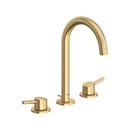 Two Handle Widespread Bathroom Sink Faucet in Brushed Cool Sunrise