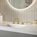 GROHE Brushed Cool Sunrise Two Handle Widespread Bathroom Sink Faucet 