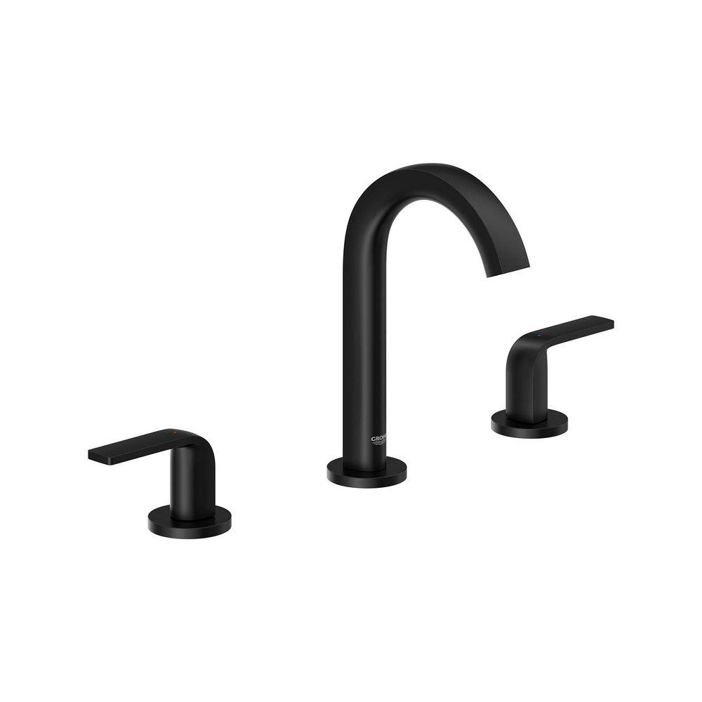 Two Handle Widespread Bathroom Sink Faucet in Matte Black 