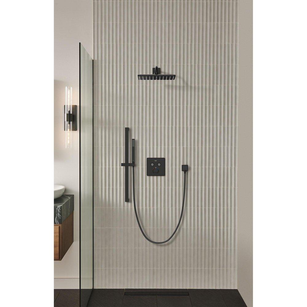 GROHE Matte Black 2-7/8 in. Shower Rail 