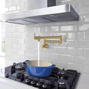 GROHE Brushed Cool Sunrise Wall Mount Pot Filler 