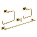 2-3/8 x 23-5/8 x 4-15/16 in. Bathroom Accessory Set in Brushed Cool Sunrise