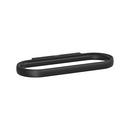 Oval Closed Towel Ring in Matte Black