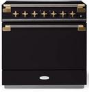 ELISE 36 INDUCTION RANGE - MATT BLACK W/BRASS ACCENTS 
