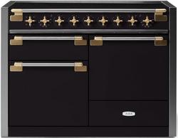 47-9/16 in. 5-Burner Electric Freestanding Range in Matte Black with Brass