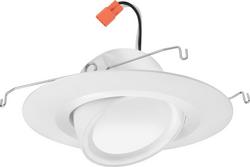 5/6" Adjustable LED Downlight Trim Kit, 5-CCT Selectable