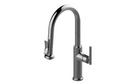1.8 PULL-DOWN BAR/PREP FAUCET WITH CHEFS PRO SPRAYER ARCHITECTURAL WHITE SOSPIRO 