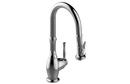 1.8 PULL-DOWN BAR/PREP FAUCET WITH CHEFS PRO SPRAYER BRUSHED ONYX PVD DUXBURY 