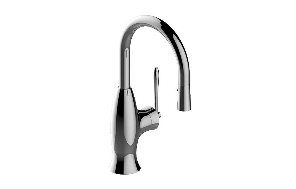 1.8 PULL-DOWN BAR/PREP FAUCET GUNMETAL PVD BOLLERO 