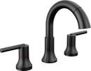 Two Handle Widespread Bathroom Sink Faucet in Matte Black