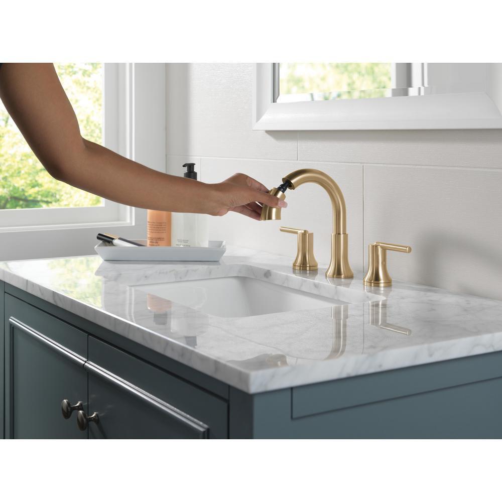 Delta Faucet Brilliance Champagne Bronze Two Handle Widespread Bathroom Sink Faucet 