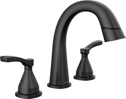Two Handle Widespread Bathroom Sink Faucet in Matte Black