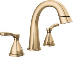 Two Handle Widespread Bathroom Sink Faucet in Lumicoat&reg; Champagne Bronze