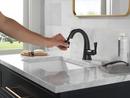 Delta Faucet Matte Black Single Handle Monoblock Bathroom Sink Faucet 