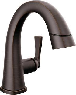 Single Handle Monoblock Bathroom Sink Faucet in Venetian Bronze