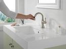 Delta Faucet Brilliance Stainless Single Handle Monoblock Bathroom Sink Faucet 