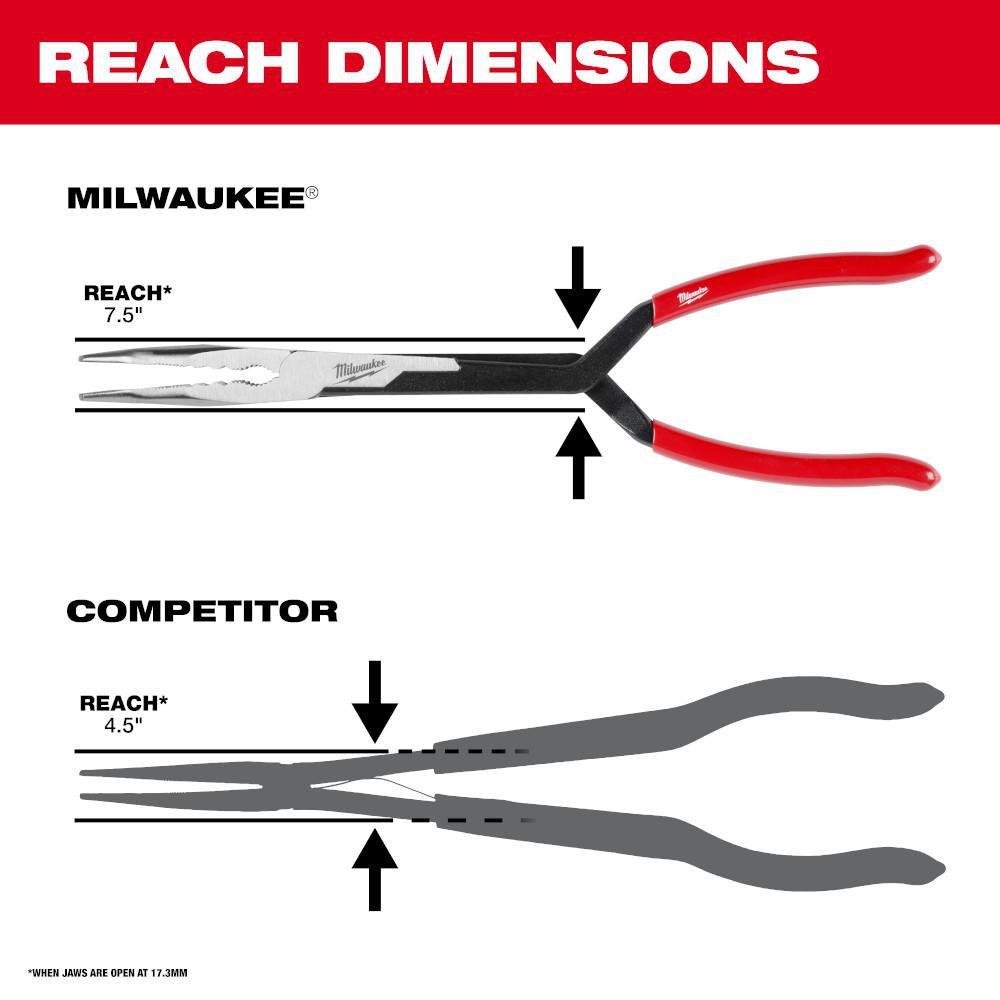 2Pc Long Reach Pliers Set 