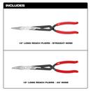 2Pc Long Reach Pliers Set 
