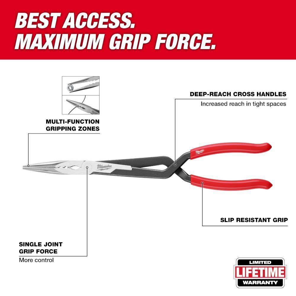 2Pc Long Reach Pliers Set 