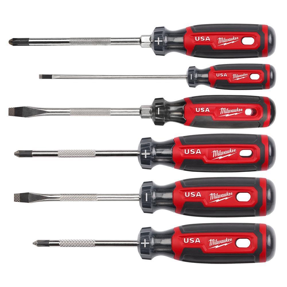 6PC CUSHION GRIP SCREWDRIVER SET USA 