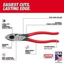 9 LINEMAN DIPPED GRIP PLIERS USA 