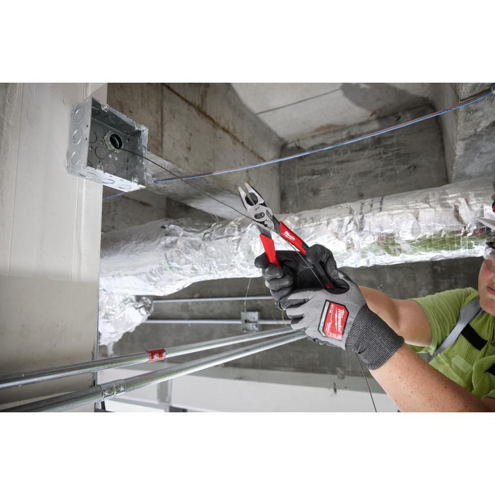 9 LINEMAN COMFORT GRIP PLIERS W/ CRIMPER AND BOLT CUTTER USA 