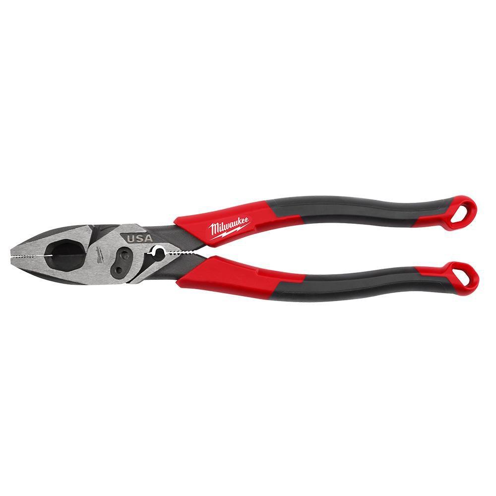 9 LINEMAN COMFORT GRIP PLIERS W/ CRIMPER AND BOLT CUTTER USA 