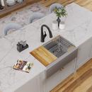 30 CROSSTOWN 16 G STAINLESS STEEL SINGLE BOWL FARMHOUSE WORKSTATION 