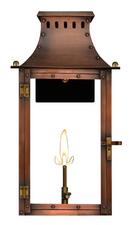 16in. Tall Copper Natural Gas Outdoor Wall Sconce in Antique Copper
