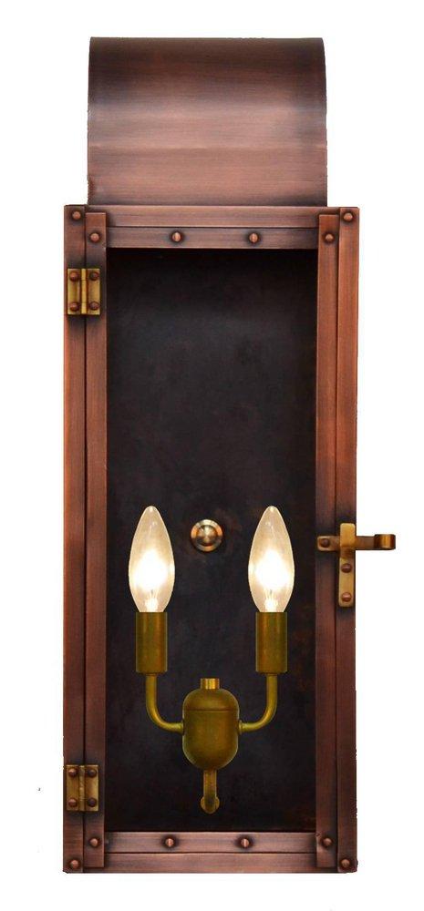 WHITNEY 21 ELECTRIC COPPER LANTERN 2 CANDELABRA BASE SOCKETS POCKET LIGHT 