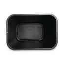 Unisan Black 15 in. Plastic Waste Container and Container in Black 