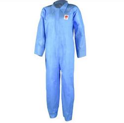 Size L Plastic Coverall in Blue (Case of 25)