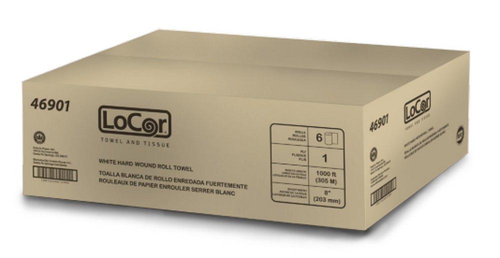 LOCOR 8X1000 HARD RL TWL WHIT 6/CA 