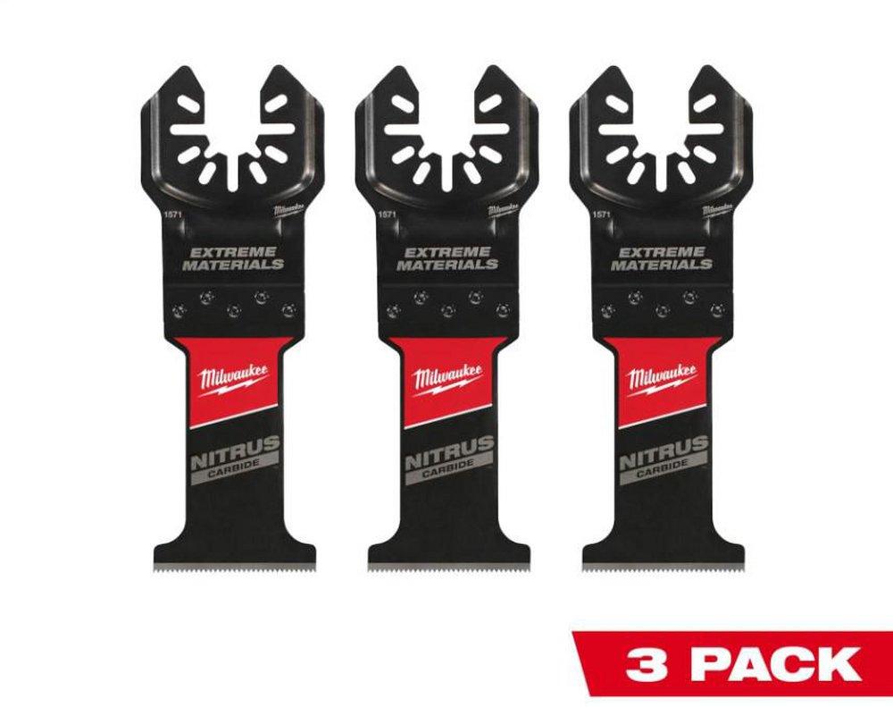 NITRUS CARBIDE EXTREME MATERIALS UNIVERSAL FIT OPEN-LOK MULTI-TOOL BLADE 3PK 