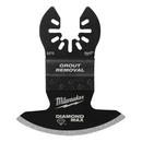 MILWAUKEE UNIVERSAL FIT OPEN-LOK DIAMOND MAX DIAMOND GRIT GROUT REMOVAL MULTI-TOOL BLADE 1 PK 