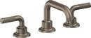 Two Handle Widespread Bathroom Sink Faucet in Antique Nickel Flat