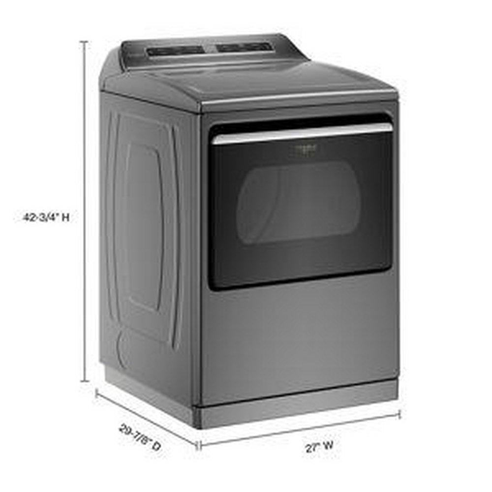 7.4 cu. ft. Smart Gas Dryer in Chrome Shadow 