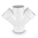 8X6 IPEX PLUMBING LARGE DIAMETER FABRICATED PVC DWV FITTINGS DOUBLE WYE HXHXHXH