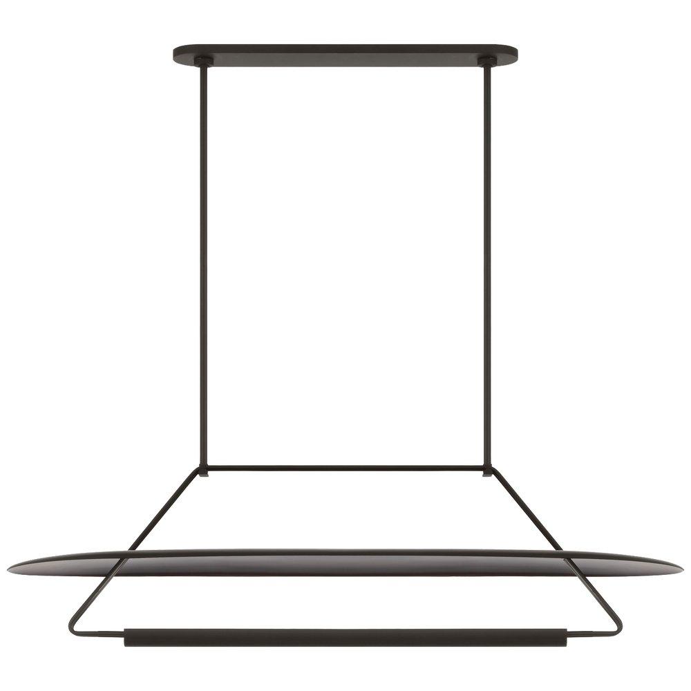 TELINE 54" OVAL LINEAR IN MATTE BLACK 