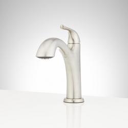 Single Handle Swivel Kitchen Faucet in Stainless Steel